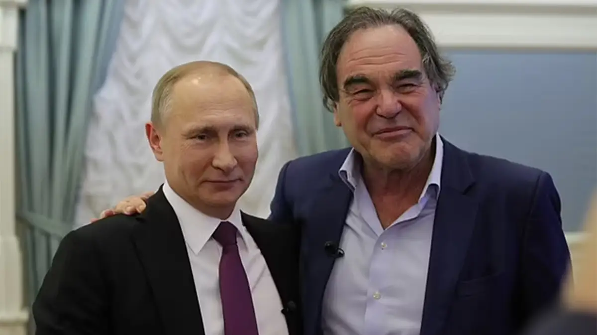 Vladimir Putin y Oliver Stone Vladimir Putin y Oliver Stone