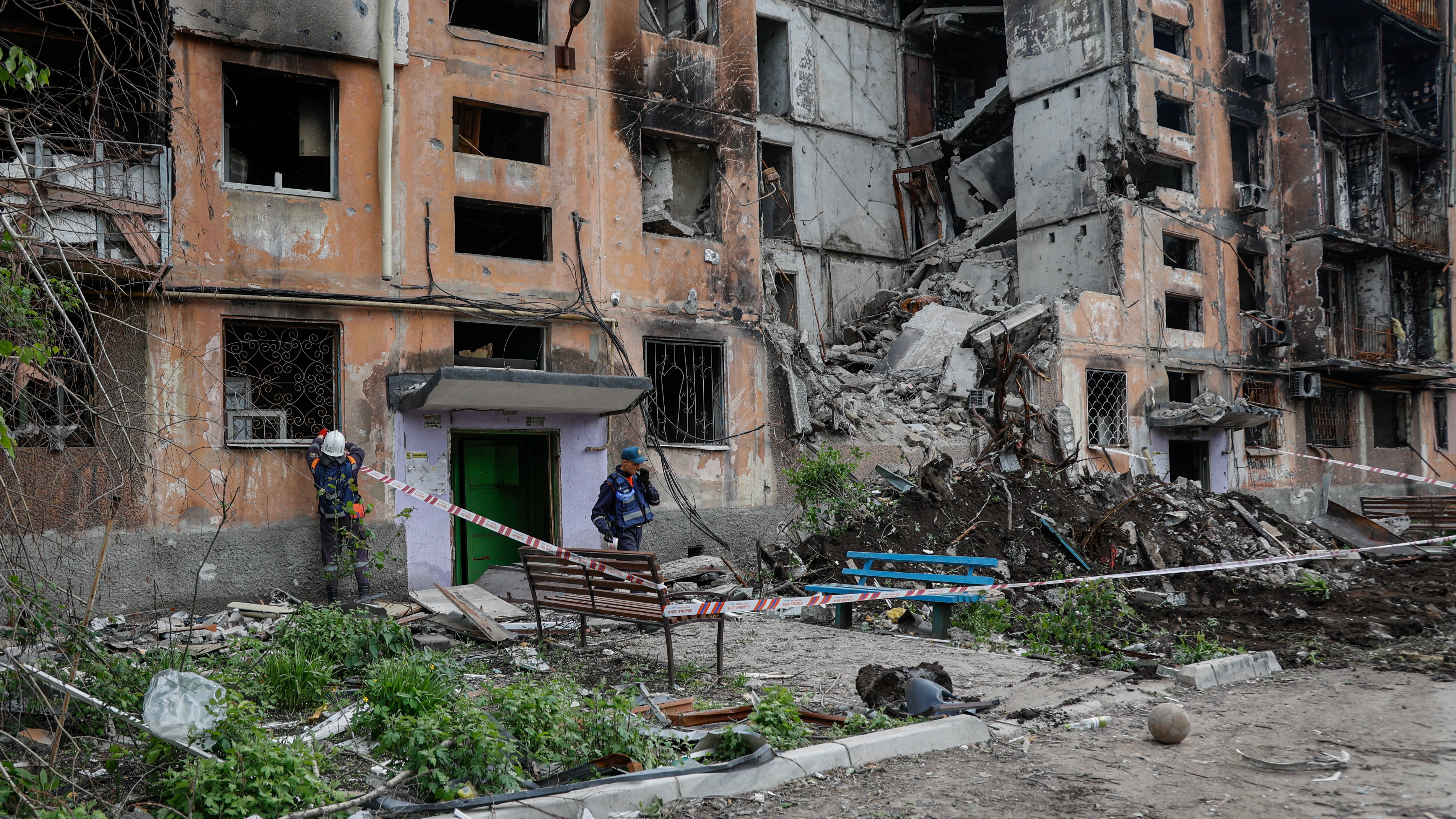 Bombardeos rusos en Donetsk y Luhansk