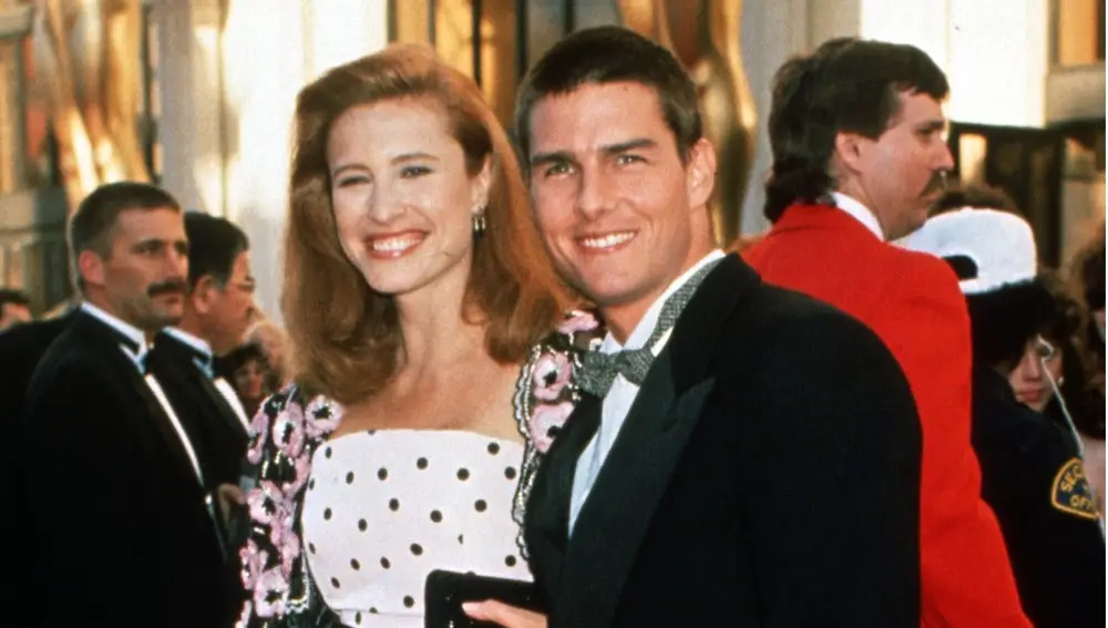 Tom Cruise y Mimi Rogers en su etapa juntos