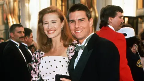 Tom Cruise y Mimi Rogers en su etapa juntos Tom Cruise y Mimi Rogers en su etapa juntos