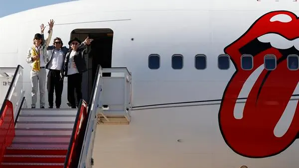The Rolling Stones al llegar a Madrid The Rolling Stones al llegar a Madrid