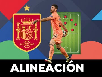 Alineación de España ante Portugal en el partido de hoy de la Nations League