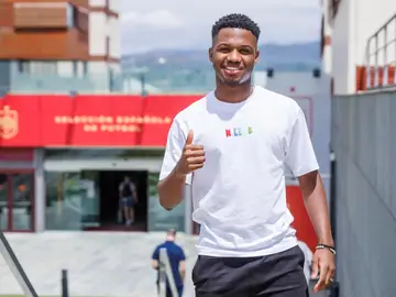 Ansu Fati en la concentración de la selección española Ansu Fati en la concentración de la selección española
