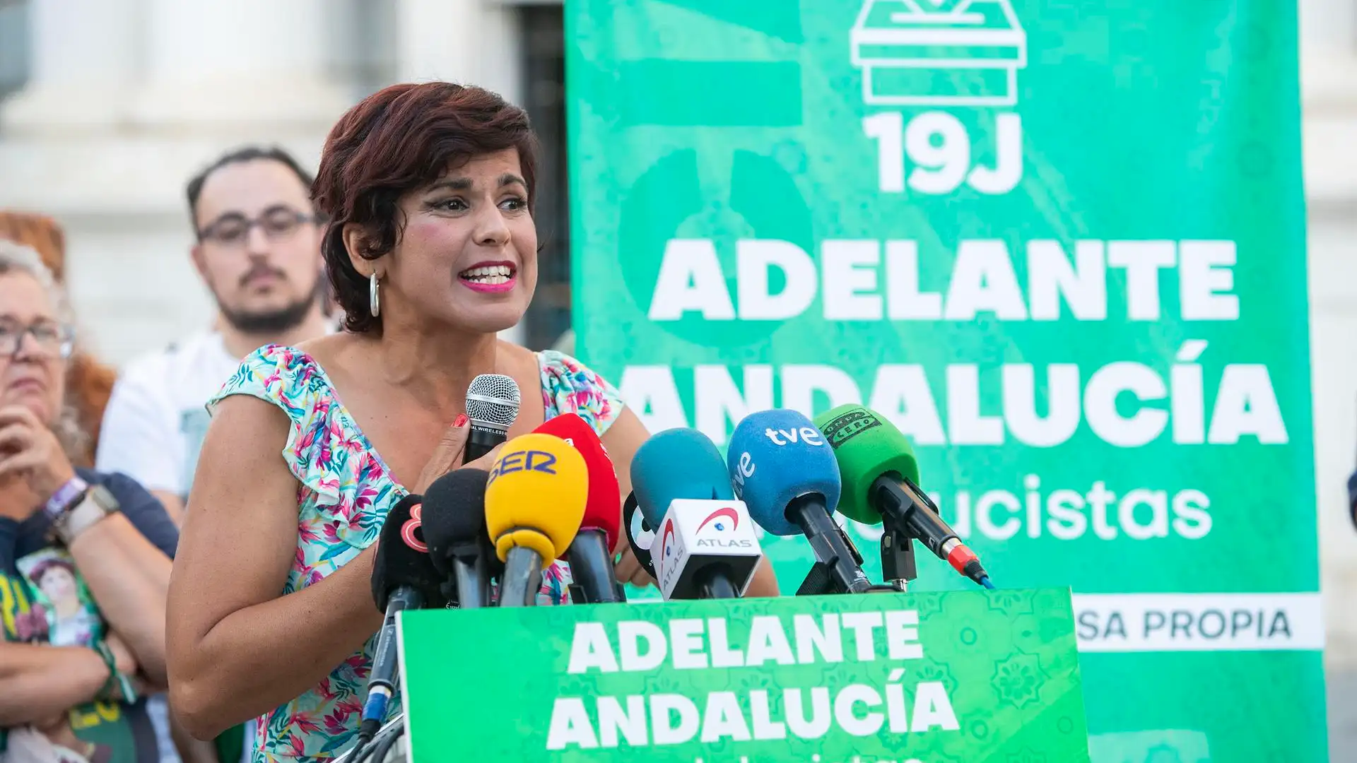 Teresa Rodr&iacute;guez, candidata a las elecciones de Andaluc&iacute;a 2022