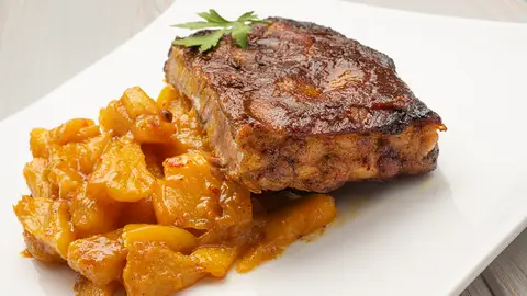 Karlos Arguiñano y su bomba de sabor: costillar de cerdo lacado con chutney Karlos Arguiñano y su bomba de sabor: costillar de cerdo lacado con chutney