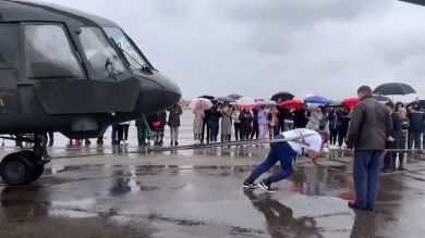 Sergey Agadzhanyan, el forzudo ruso capaz de mover un helicóptero de 9 toneladas
