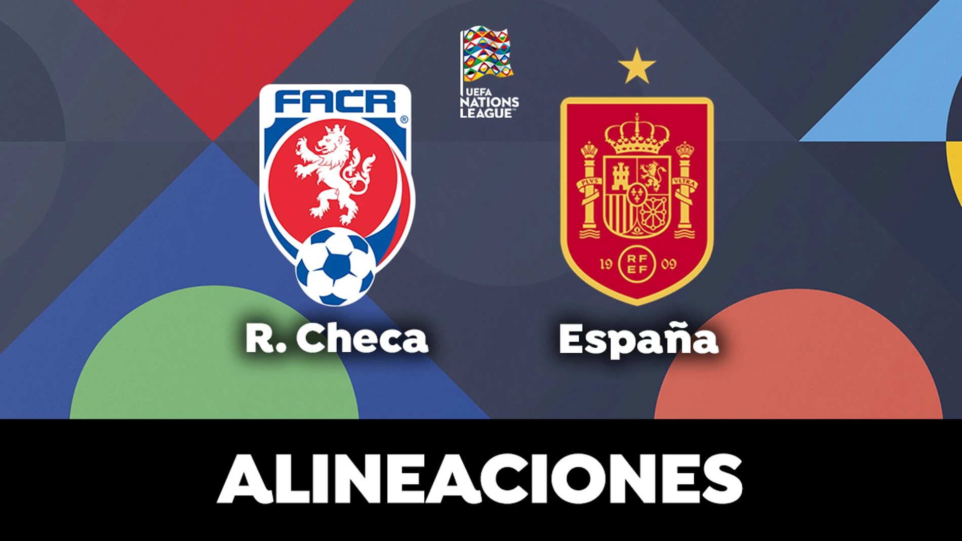Alineación de España hoy contra República Checa en el partido de la Nations League