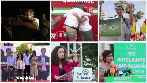Sábado de campaña electoral en Andalucía Sábado de campaña electoral en Andalucía