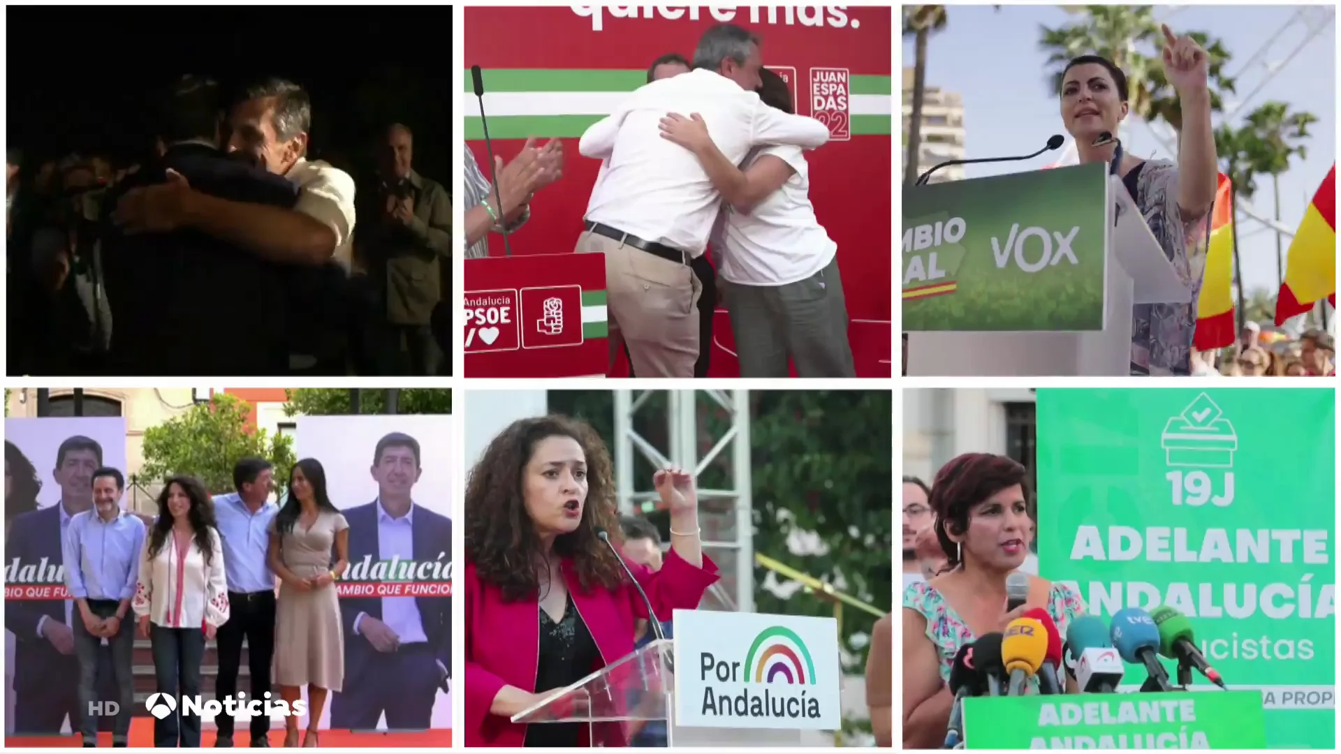 S&aacute;bado de campa&ntilde;a electoral en Andaluc&iacute;a