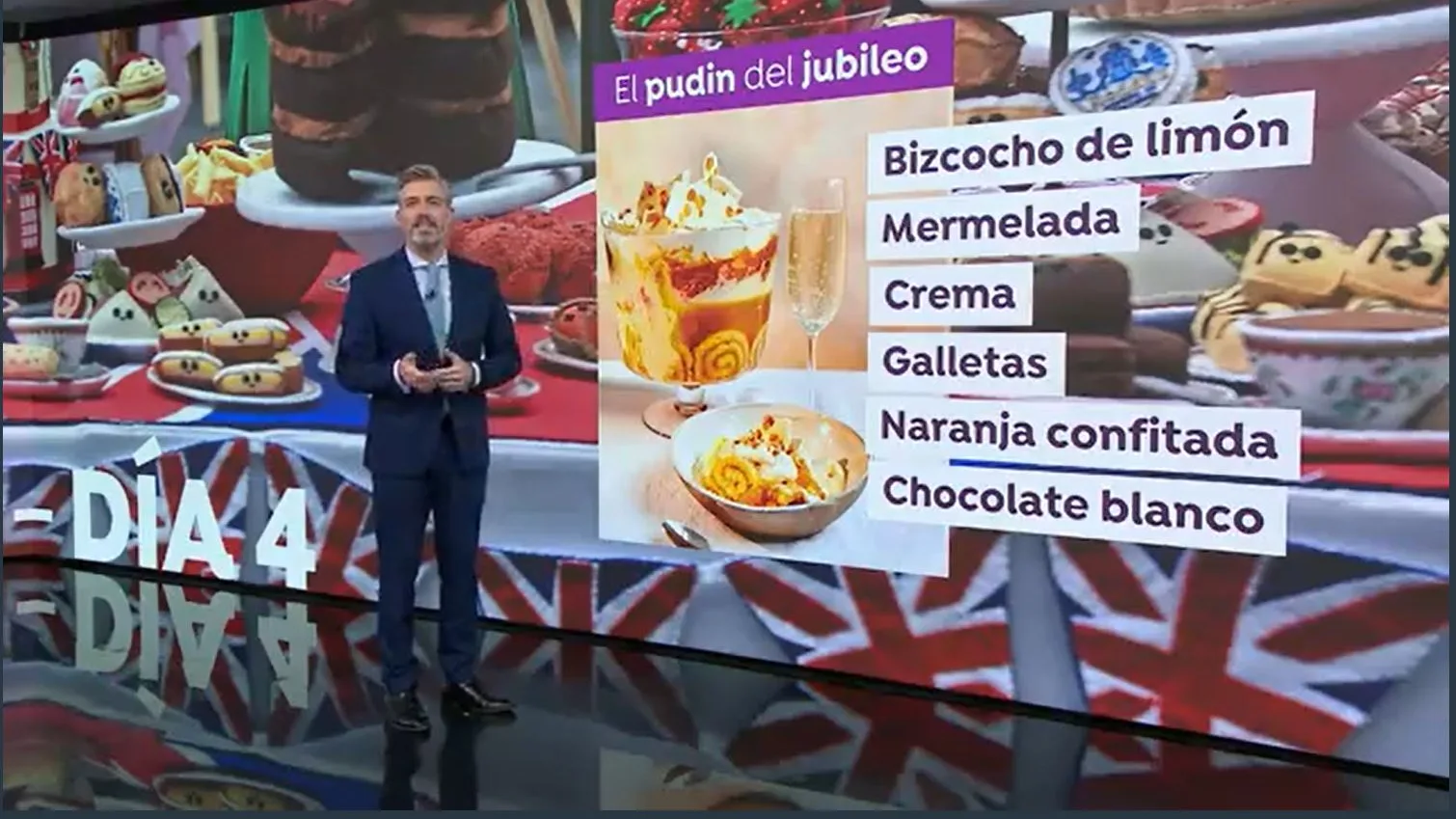 Receta del pudin del jubileo de Isabel II