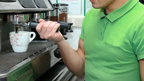 Imagen de archivo de un camarero Imagen de archivo de un camarero