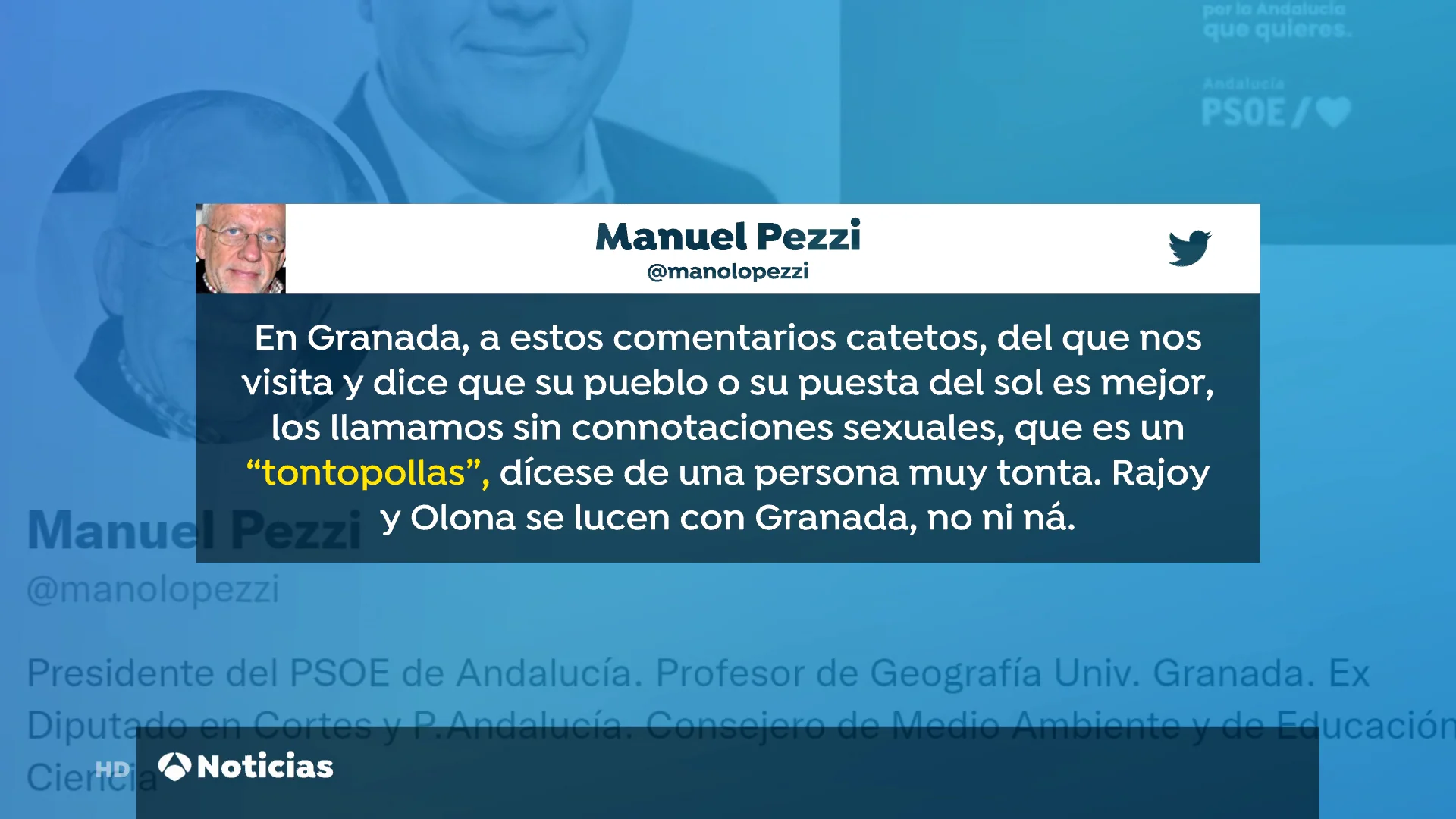 El presidente del PSOE andaluz llama "tontopollas" a Feij&oacute;o 