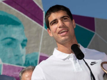 Carlos Alcaraz, en un acto en El Palmar