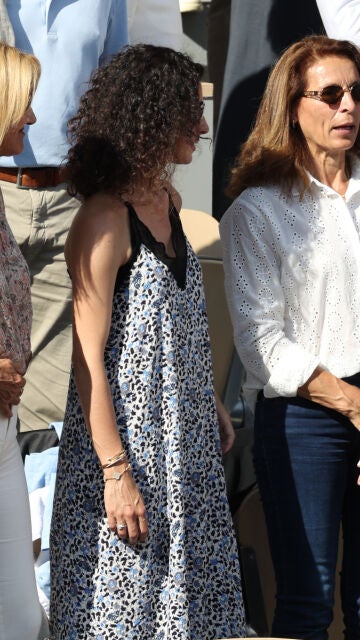 Xisca Perelló durante un partido de tenis