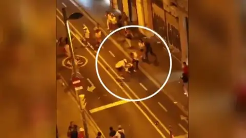 Pelea Barcelona Pelea Barcelona