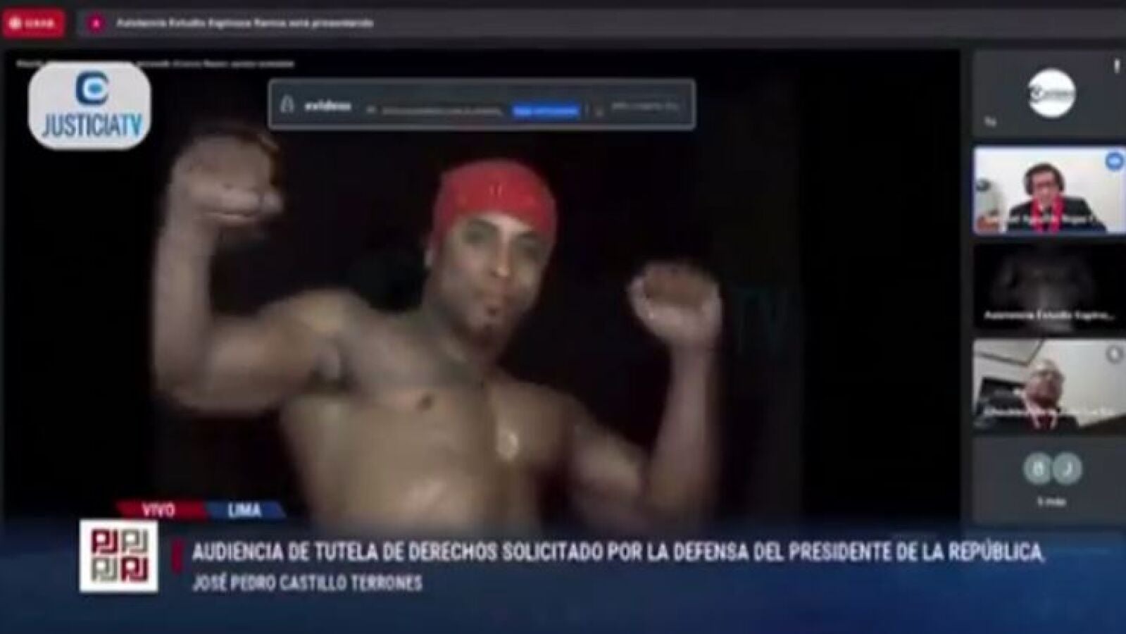 Comparten el vídeo de un stripper bailando en una audiencia con el presidente de Perú