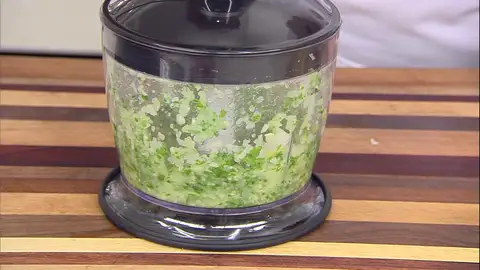 Tritura los ingredientes Tritura los ingredientes