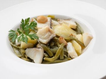 Judías verdes con bacalao, el recetón de Karlos Arguiñano