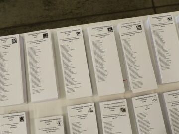 Papeletas de las Elecciones de Andaluc&iacute;a 2015