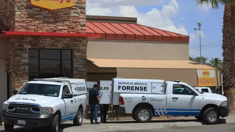 Lugar del tiroteo en México Lugar del tiroteo en México