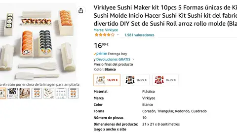 Moldes para preparar sushi Moldes para preparar sushi