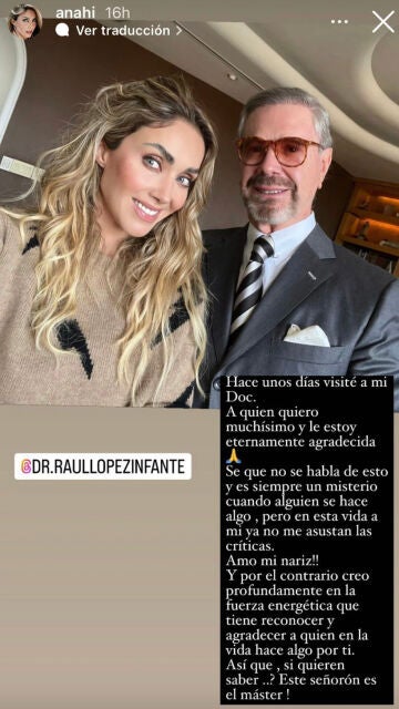 Anahí reconoce haberse retocado la nariz
