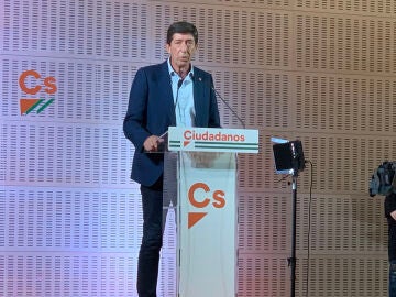 Juan Marín comparece en la noche electoral tras las elecciones en Andalucía