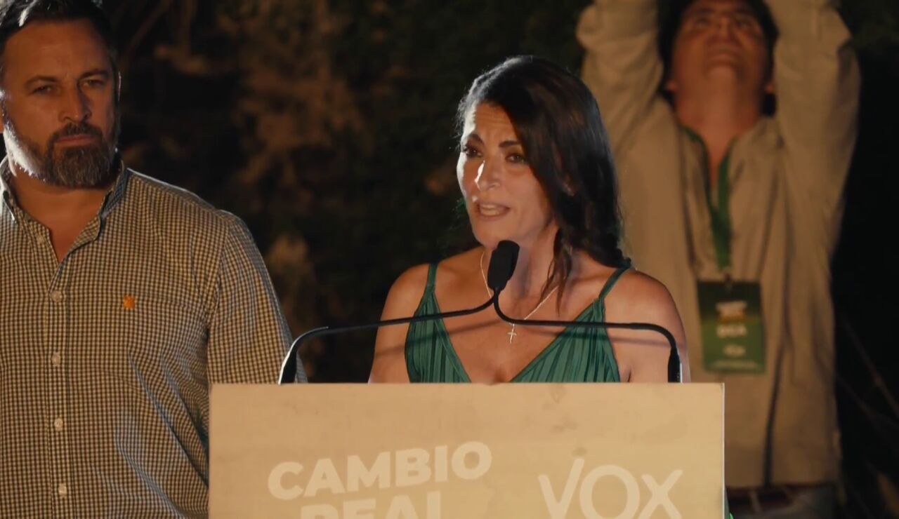 Santiago Abascal y Macarena Olona
