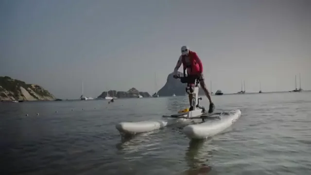 Primera vez que se cruza en bicicleta desde la Pen&iacute;nsula hasta Baleares