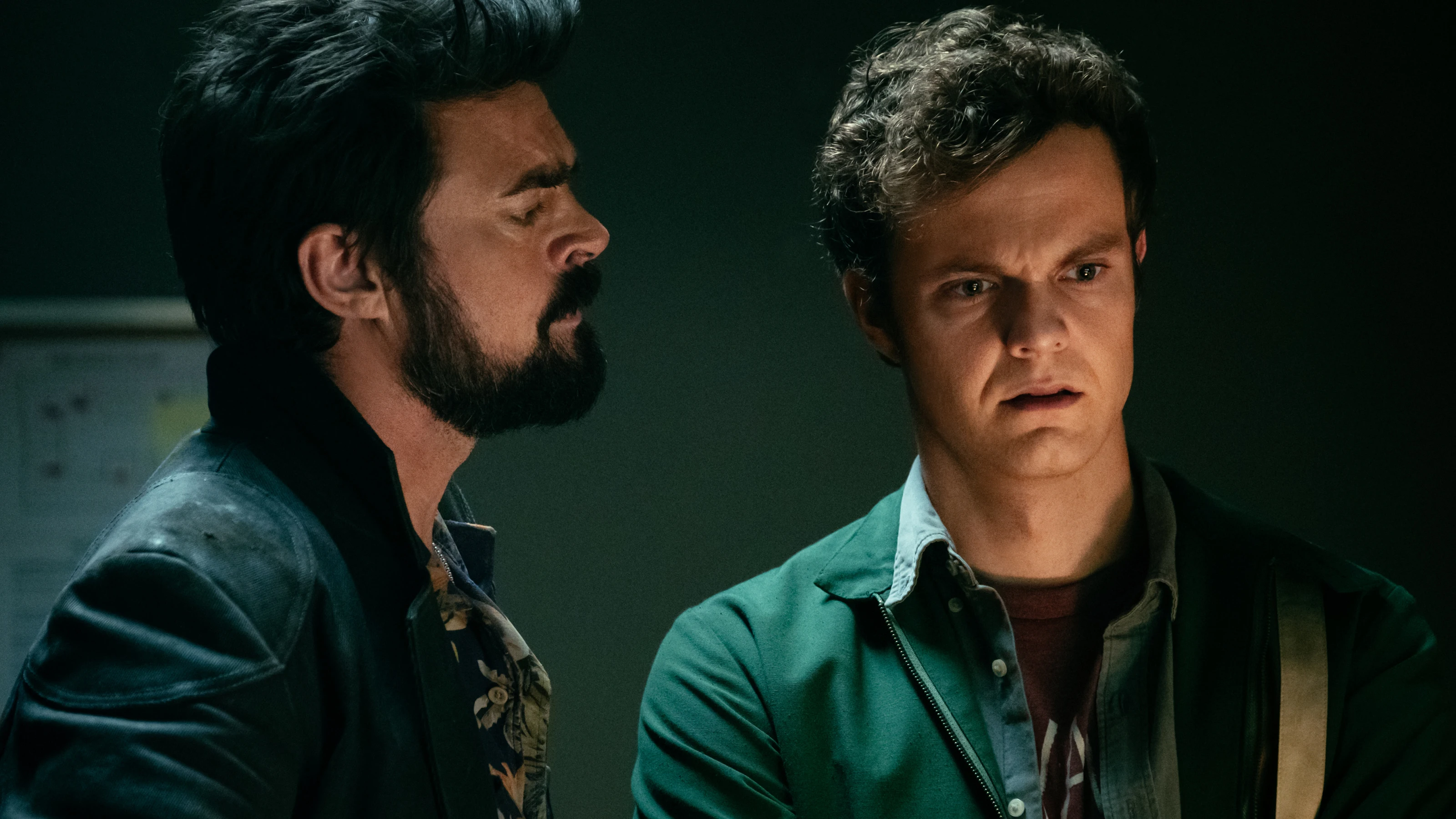 Karl Urban y Jack Quaid en 'The Boys'