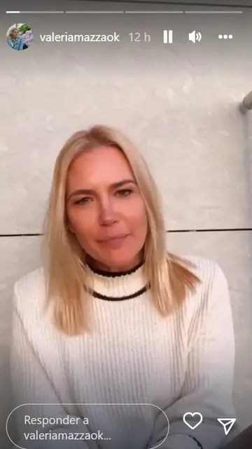 Mensaje de Valeria Mazza Mensaje de Valeria Mazza