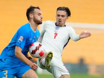 Jack Grealish, en un partido con Inglaterra Jack Grealish, en un partido con Inglaterra