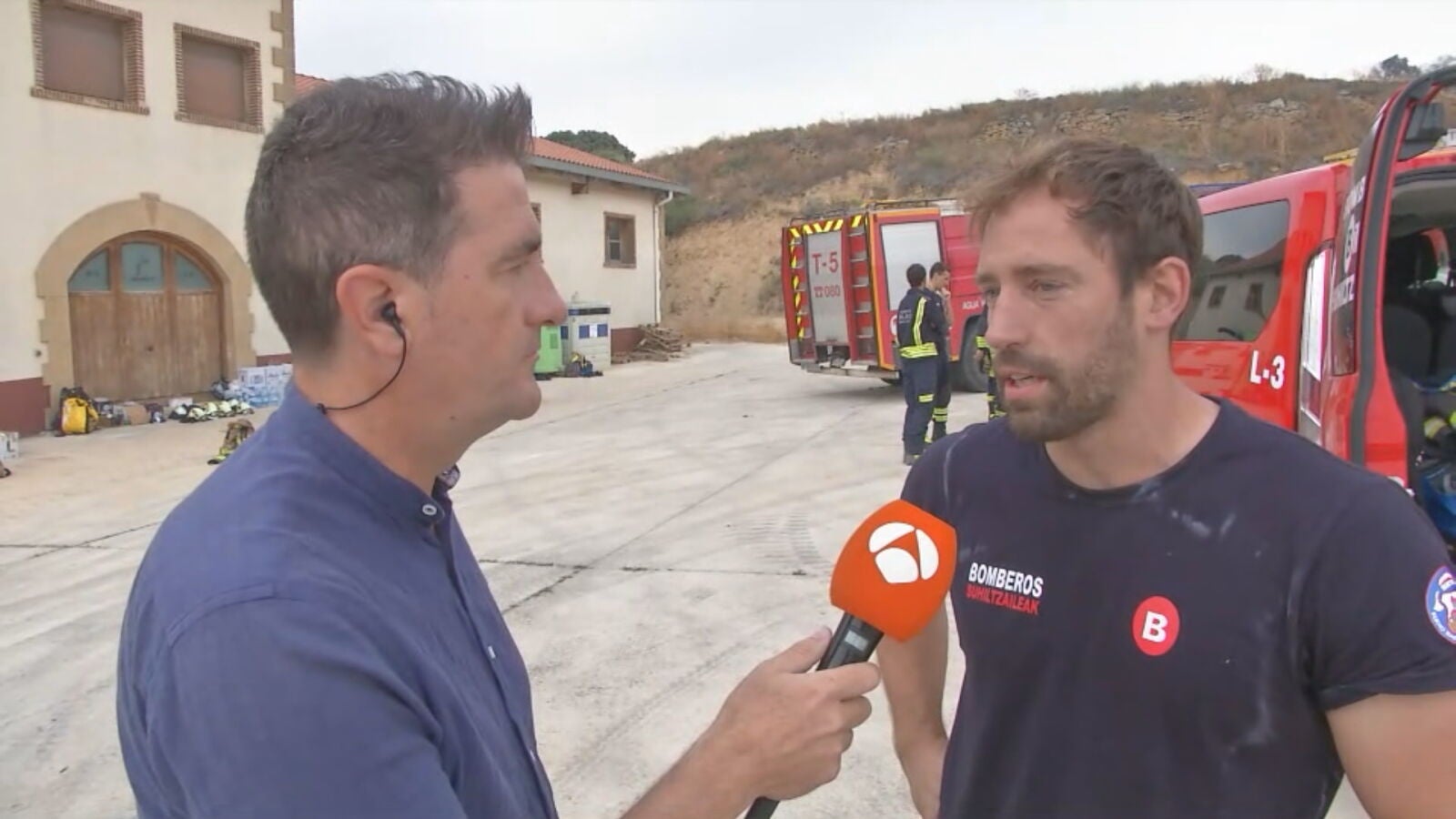 Xavi, bombero desplazado a Navarra: 