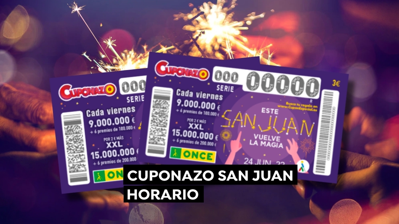 Cuponazo ONCE San Juan 2022 Horario y dónde ver el sorteo especial del