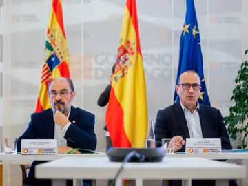 Javier Lambán y Felipe Faci en una imagen de archivo Javier Lambán y Felipe Faci en una imagen de archivo