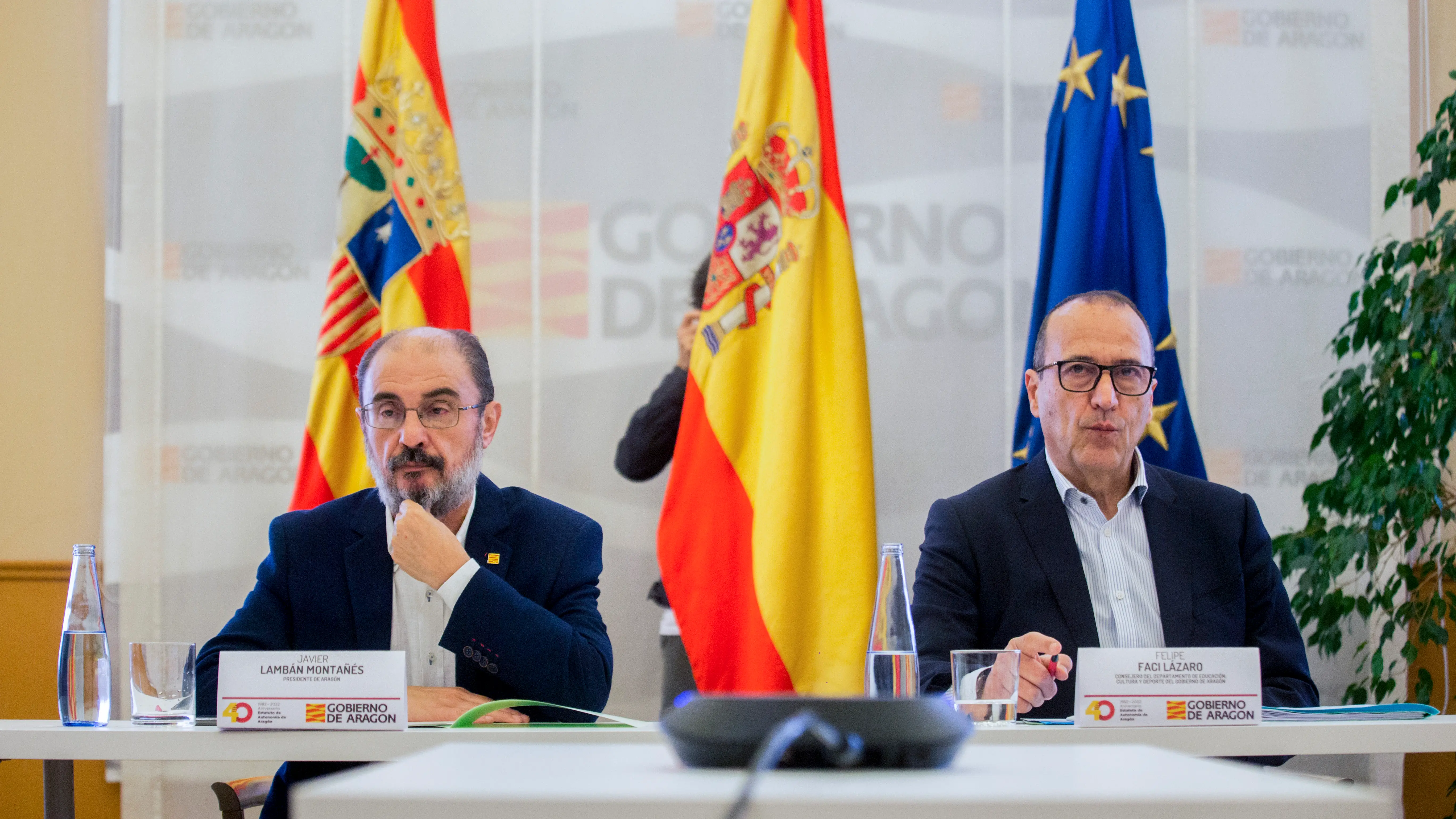 Javier Lamb&aacute;n y Felipe Faci en una imagen de archivo