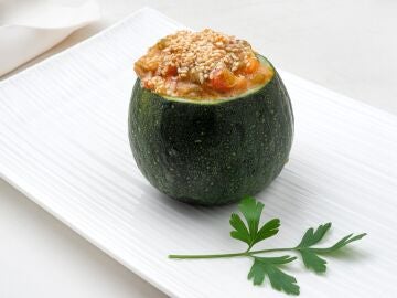 Receta de calabacines rellenos de verduras, de Argui&ntilde;ano: "Esto es fuente de salud"