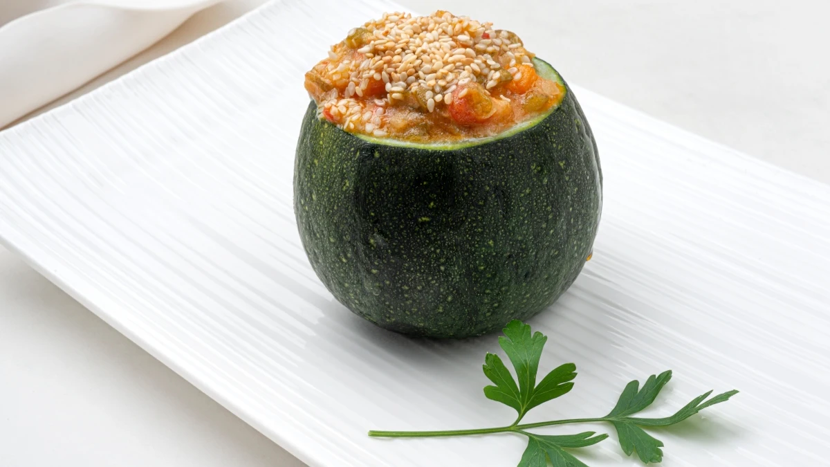 Receta de calabacines rellenos de verduras, de Argui&ntilde;ano: "Esto es fuente de salud"