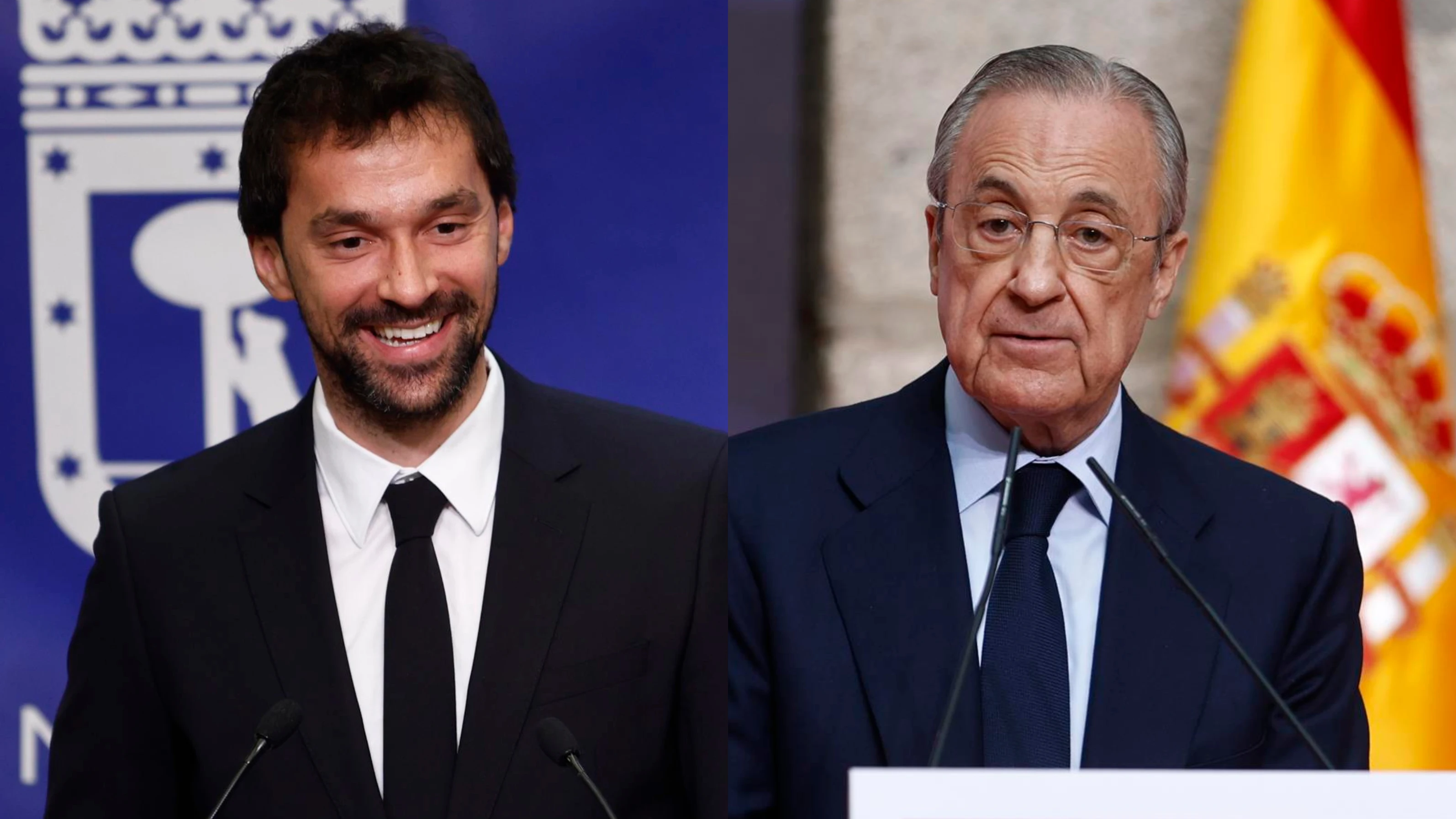 Sergio Llull y Florentino P&eacute;rez