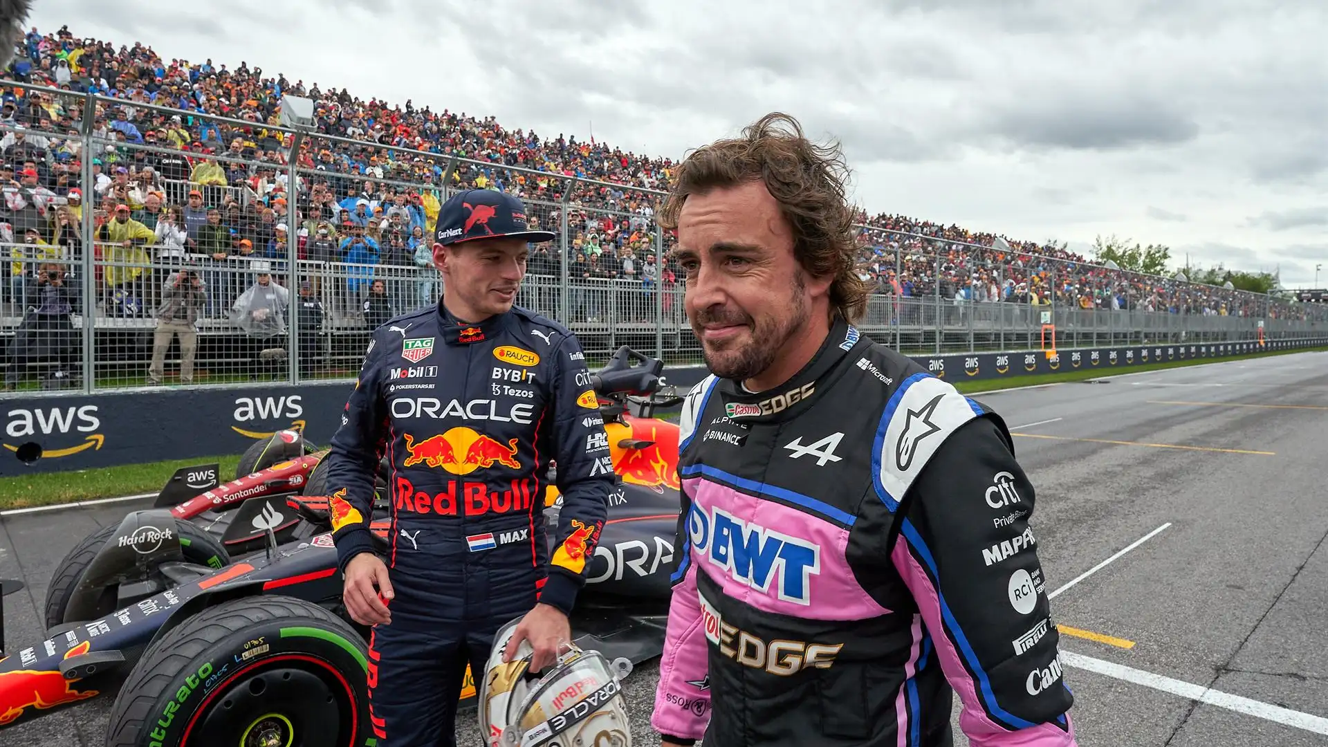Fernando Alonso, en la parrilla de salida del GP de Canadá Fernando Alonso, en la parrilla de salida del GP de Canadá