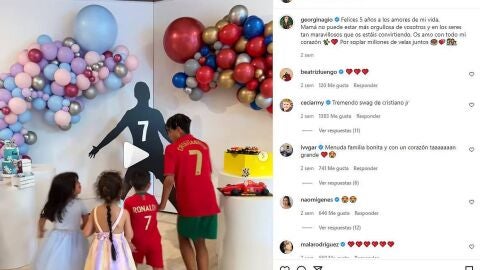 Cumpleaños mellizos de Cristiano y Georgina