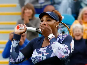 Serena Williams, en su regreso a las pistas en el Eastbourne International Serena Williams, en su regreso a las pistas en el Eastbourne International