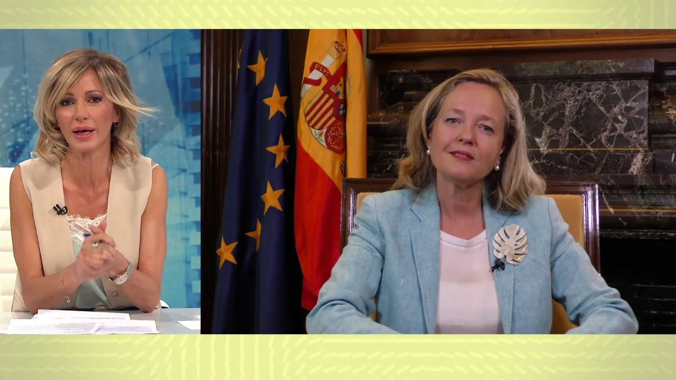 Susanna Griso y Nadia Calviño. Susanna Griso y Nadia Calviño.