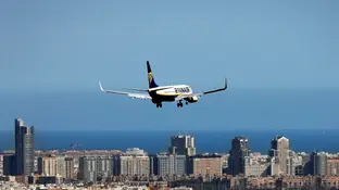 Imagen de un avión de Ryanair Imagen de un avión de Ryanair