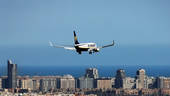 Imagen de un avión de Ryanair Imagen de un avión de Ryanair