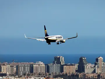 Imagen de un avión de Ryanair Imagen de un avión de Ryanair