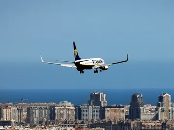 Imagen de un avión de Ryanair Imagen de un avión de Ryanair