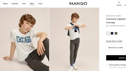 Camiseta de algodón con mensaje Camiseta de algodón con mensaje