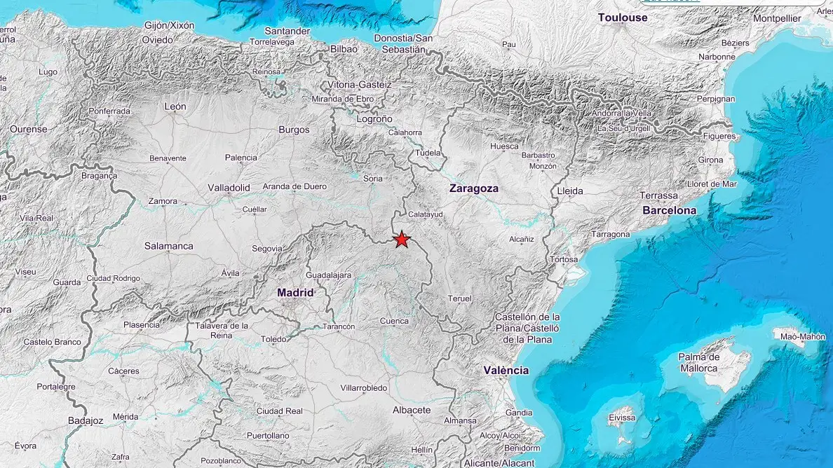 Imagen de la zona donde afectó el terremoto Imagen de la zona donde afectó el terremoto