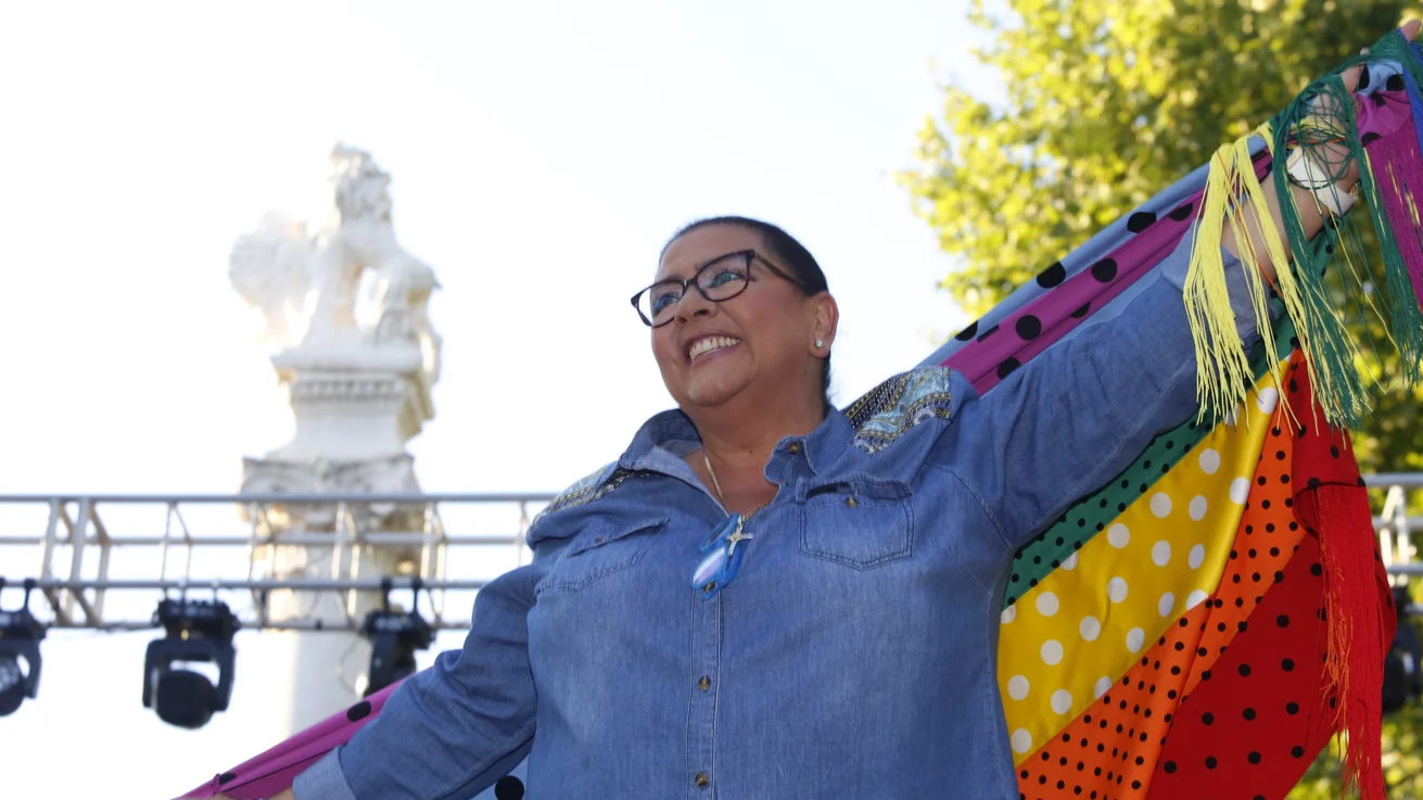 María del Monte en el Orgullo de Sevilla